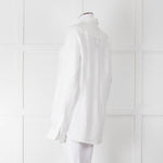 Orlebar Brown White Linen Collared Shirt