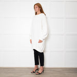 Isabel Marant Tenery Off White Oversized Sweatshirt Dress