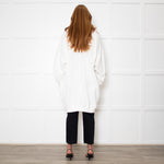 Isabel Marant Tenery Off White Oversized Sweatshirt Dress