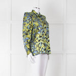 Second Female Green And Blue Flower Pattern Shirt