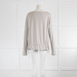 Transit Par Such Grey Chiffon Panel/Gathered Waist Top