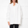 Dries Van Noten White Cotton Oversized Shirt