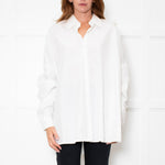 Dries Van Noten White Cotton Oversized Shirt