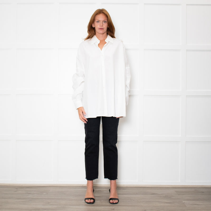 Dries Van Noten White Cotton Oversized Shirt