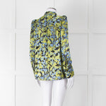 Second Female Green And Blue Flower Pattern Shirt