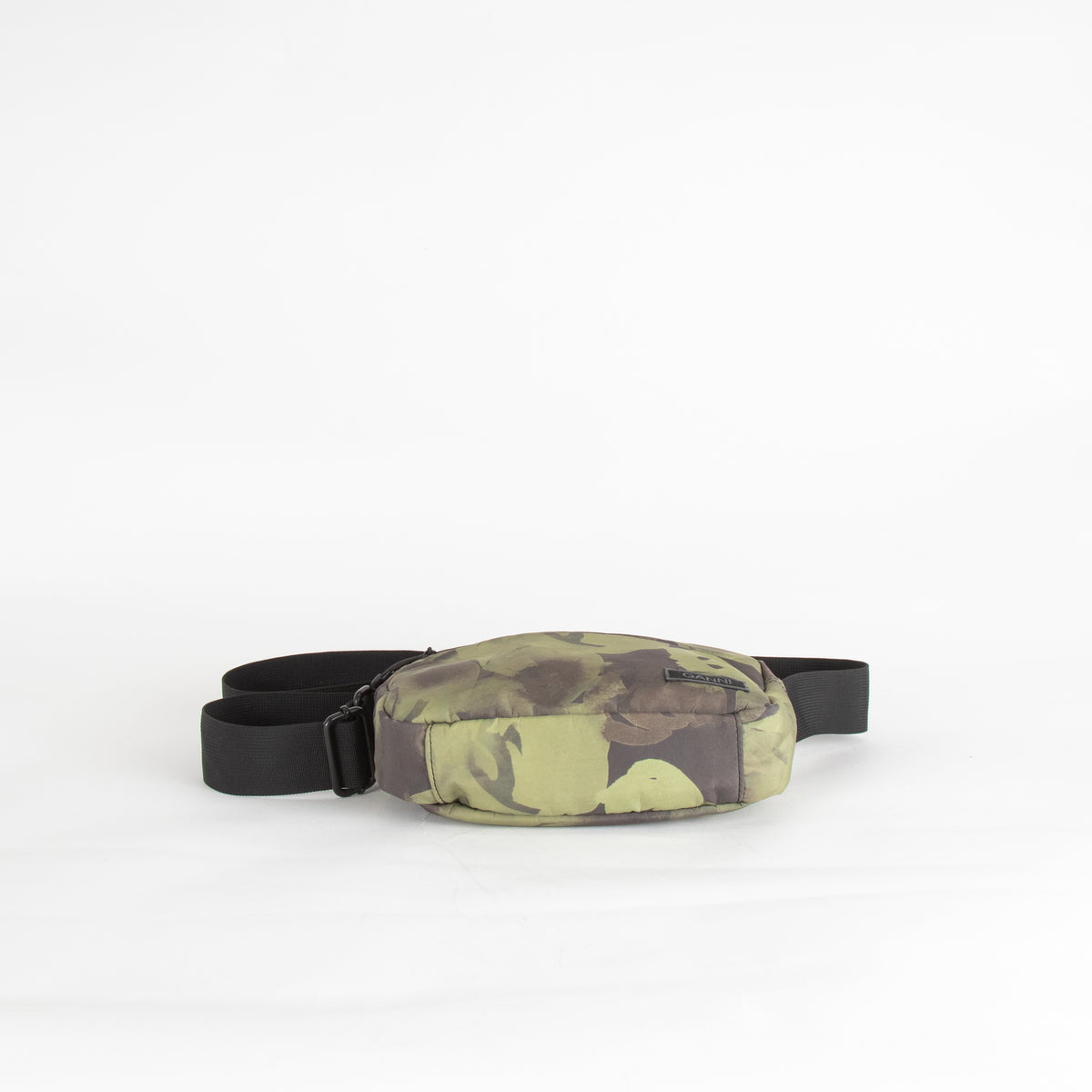 Ganni Green Camo Nylon Crossbody Bag