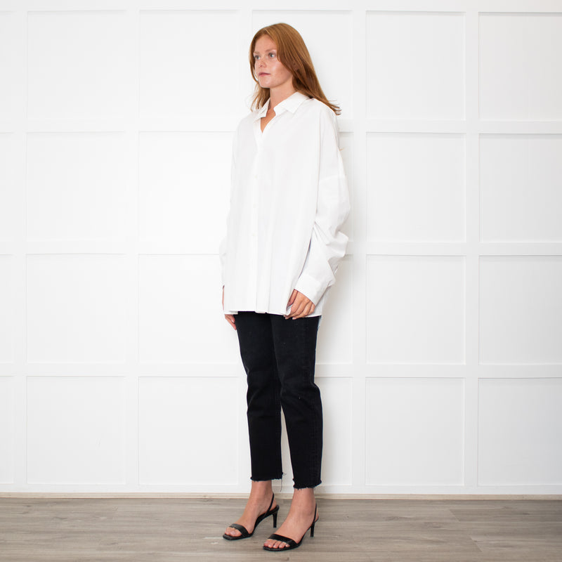 Dries Van Noten White Cotton Oversized Shirt
