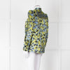 Second Female Green And Blue Flower Pattern Shirt