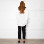 Dries Van Noten White Cotton Oversized Shirt