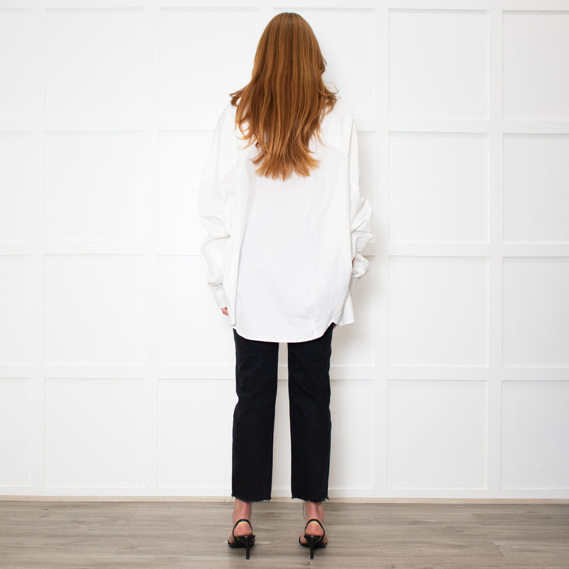 Dries Van Noten White Cotton Oversized Shirt