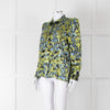 Second Female Green And Blue Flower Pattern Shirt
