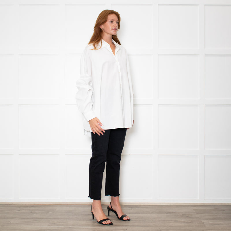 Dries Van Noten White Cotton Oversized Shirt