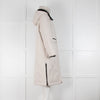 All Saints Hattie Off White Hooded  Puffer Coat