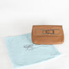 Anya Hindmarch Tan Clutch With Gold Buckle