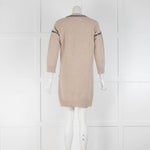 See By Chloe Beige Jumper With Silver Thread Detail Small Pockets