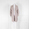 Luisa Cerano Beige Chunky Rib Collared Cardigan