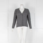 Loro Piana Grey Cashmere Cardigan