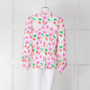 POM Amsterdam Pink & Green Patterned Blouse