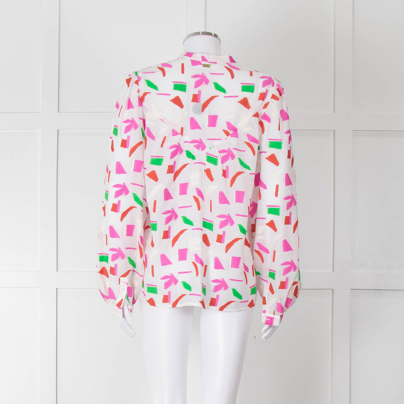 POM Amsterdam Pink & Green Patterned Blouse