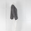 Loro Piana Grey Cashmere Cardigan