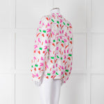 POM Amsterdam Pink & Green Patterned Blouse