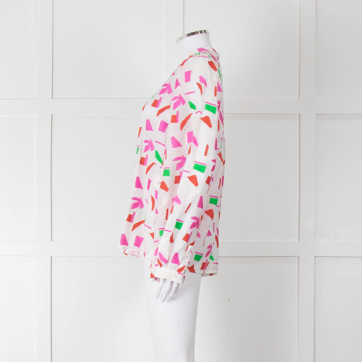 POM Amsterdam Pink & Green Patterned Blouse