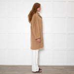 Max Mara Camel Alpaca Hooded Short Coat