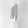 Fabienne Chapot Blue Cotton Mix Lurex Cardigan