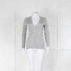 Ralph Lauren Silver Thread Cable Weave Cardigan