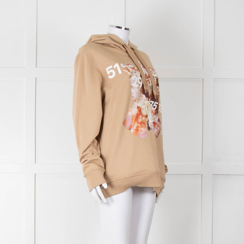 Burberry Beige Crystal Graphic Hoodie