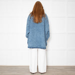 The Frankie Shop Blue Denim Oversized Shacket