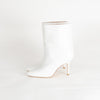 Stuart Weitzman White Leather Mid Heel Boots