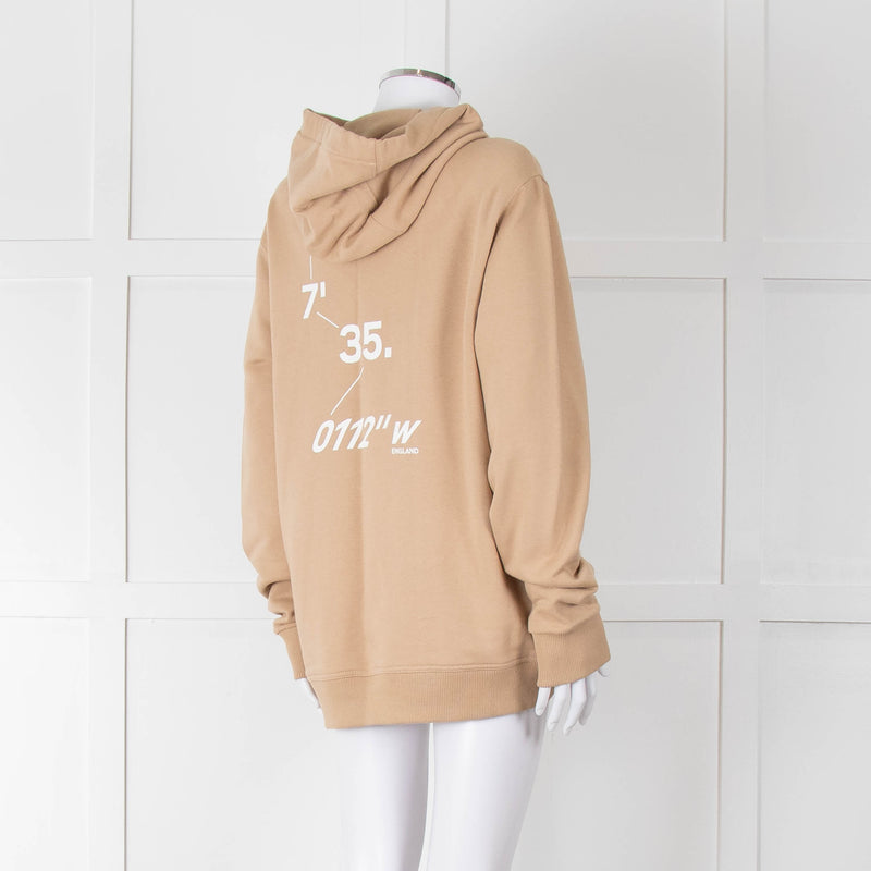 Burberry Beige Crystal Graphic Hoodie