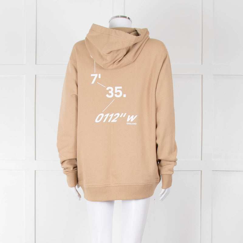Burberry Beige Crystal Graphic Hoodie