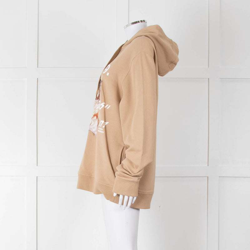 Burberry Beige Crystal Graphic Hoodie