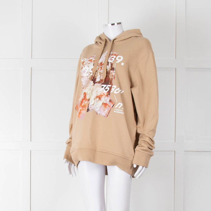 Burberry Beige Crystal Graphic Hoodie