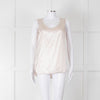 Amina Rubinacci Nude Silk Sleeveless Top