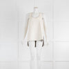 Raey Ivory Plonge Leather Vest