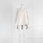 Raey Ivory Plonge Leather Vest