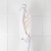 Amina Rubinacci Nude Silk Sleeveless Top