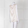 Amina Rubinacci Nude Silk Sleeveless Top