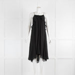 Isabel Marant Teza Silk Georgette Spaghetti Strap Midi Dress