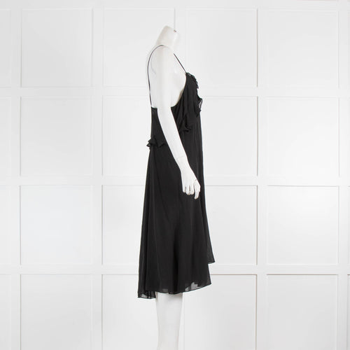 Isabel Marant Teza Silk Georgette Spaghetti Strap Midi Dress