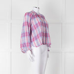 Isabel Marant Etoile Pink & Blue Checked Blouse