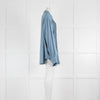 Raey Light Blue Viscose Mensey Shirt