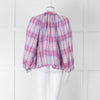 Isabel Marant Etoile Pink & Blue Checked Blouse