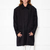 Paper Moon Black Cotton Trench Coat