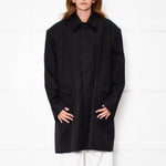 Paper Moon Black Cotton Trench Coat