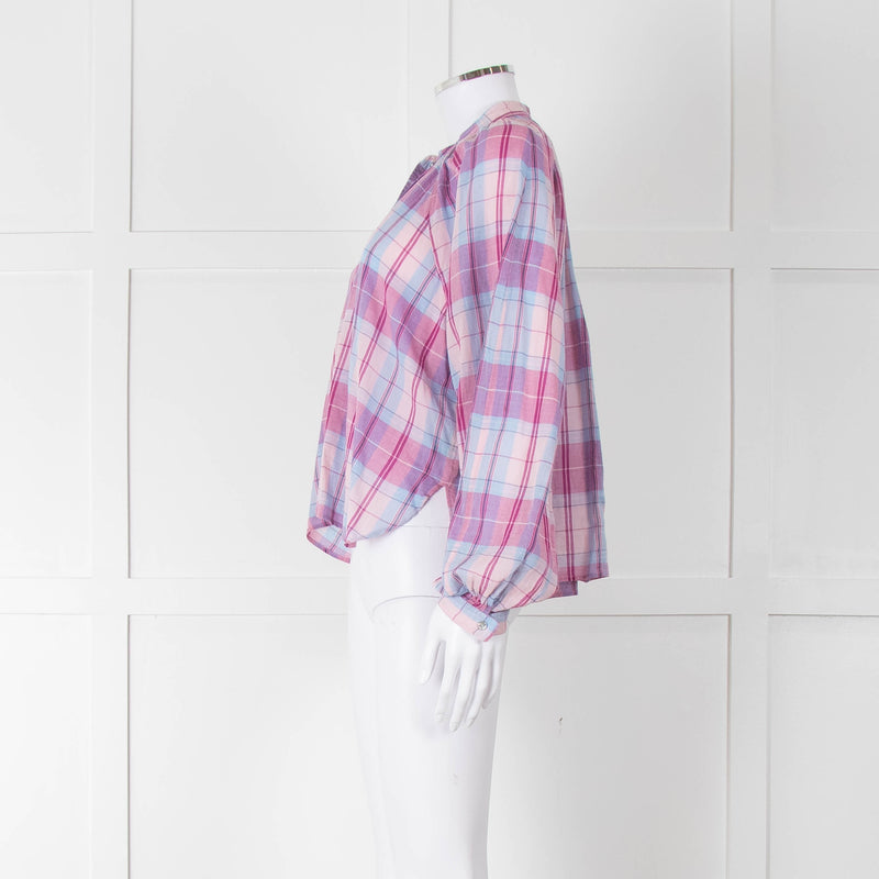 Isabel Marant Etoile Pink & Blue Checked Blouse