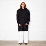 Paper Moon Black Cotton Trench Coat